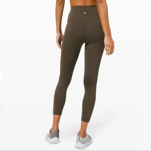 Lululemon High-Rise Align 7/8 Leggings - Olive Green